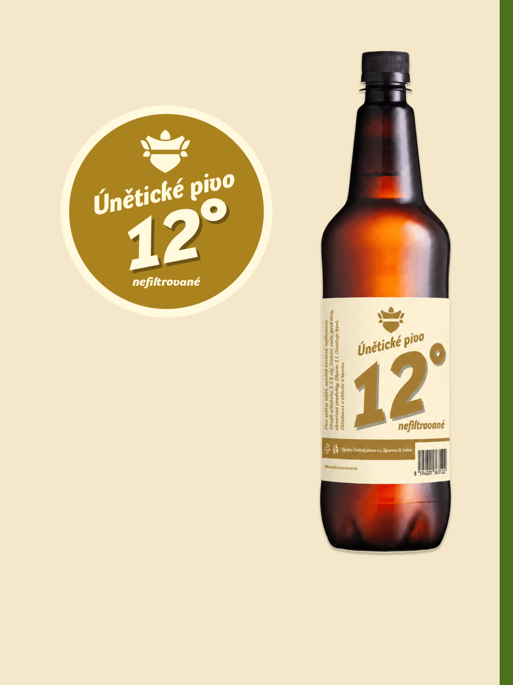 Únětická 12° nefiltrovaná