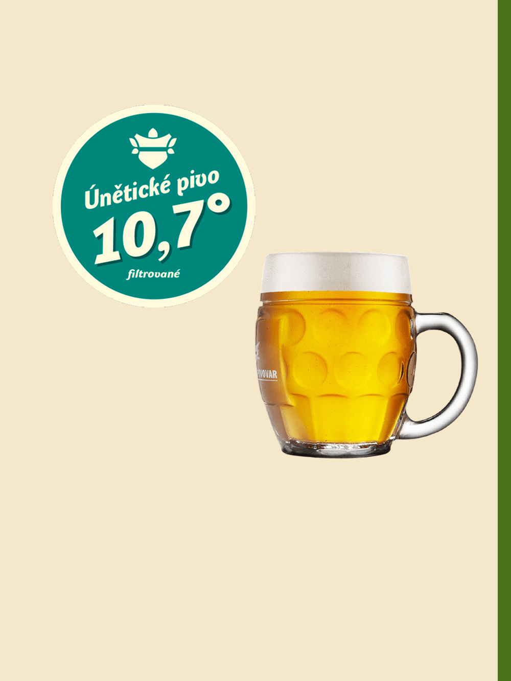Únětická 10,7° filtrovaná