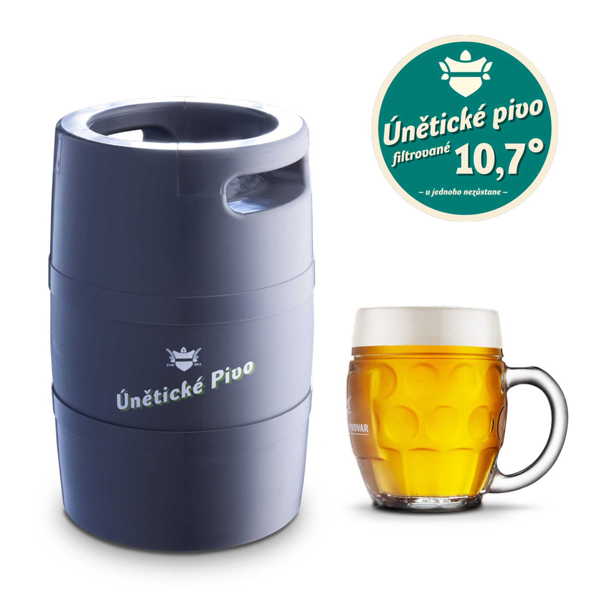 Únětické pivo 10,7° 