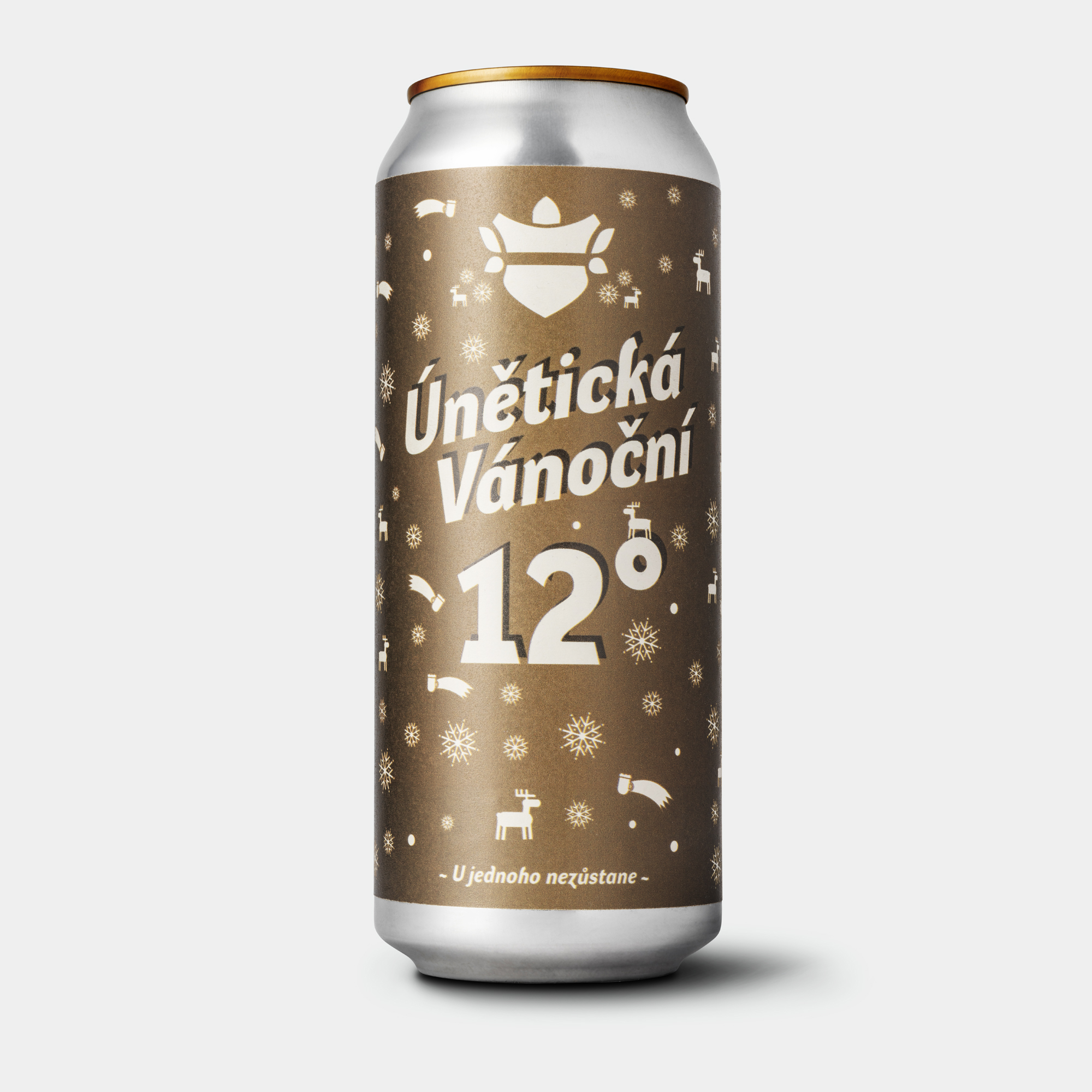Únětické pivo 12° (filtrované) 0,5l plech 
