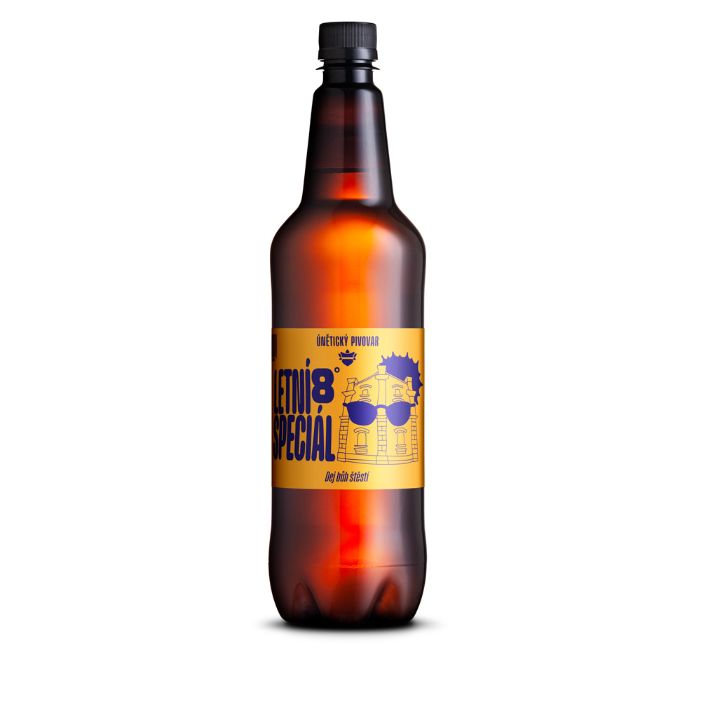 Únětické pivo 8°      letní speciál nefiltrované Balení 6x 1 l PET