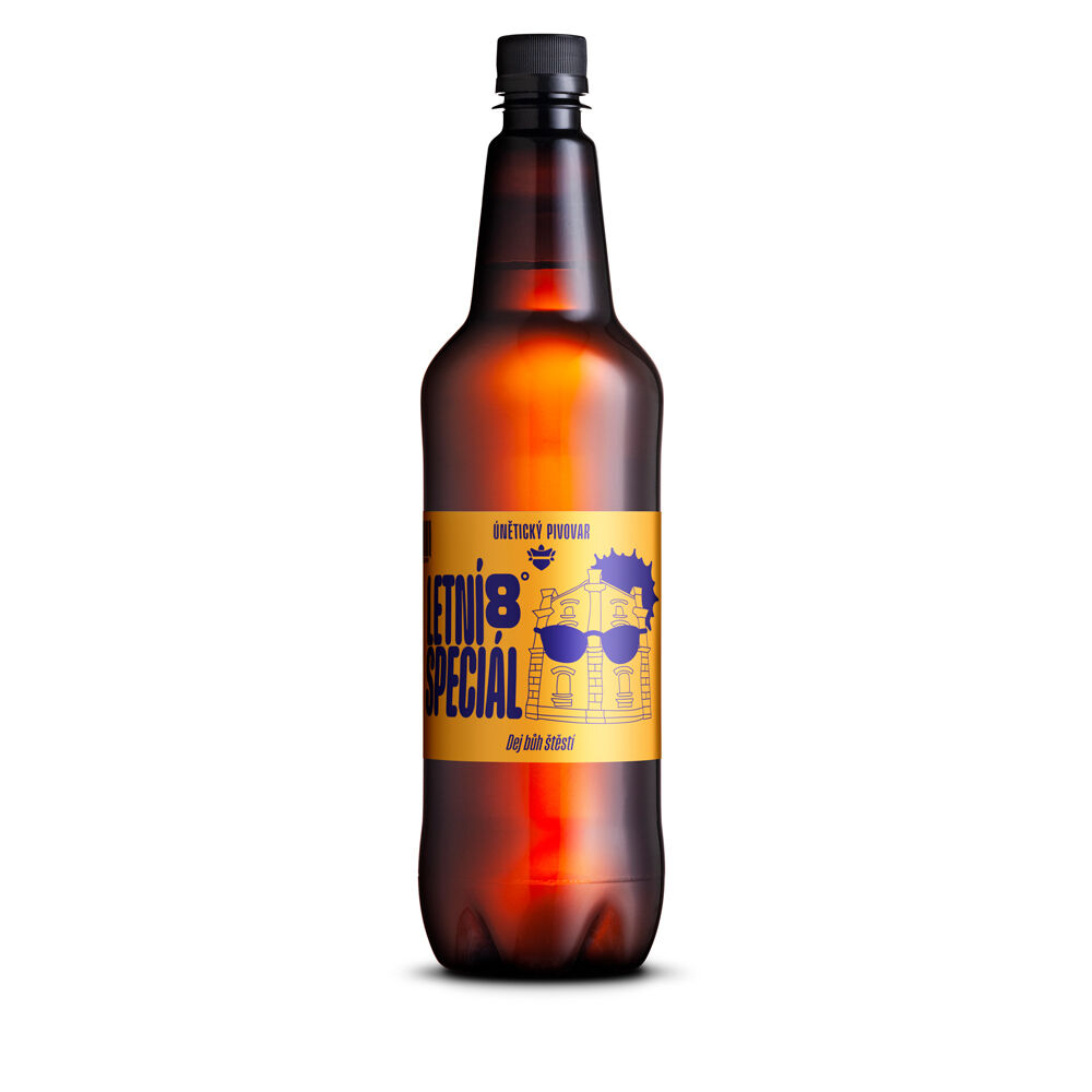 Únětické pivo 8°      letní speciál nefiltrované Balení 6x 1 l PET