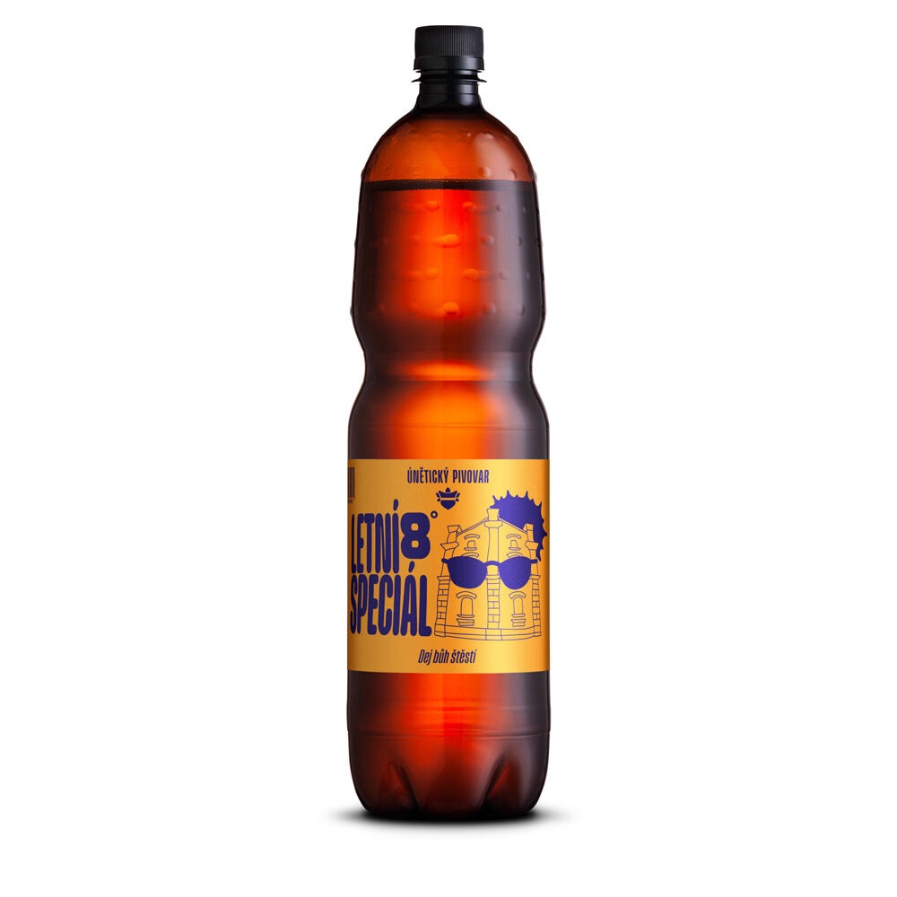 Únětické pivo 8° letní speciál nefiltrované Balení 6x 1,5 l PET