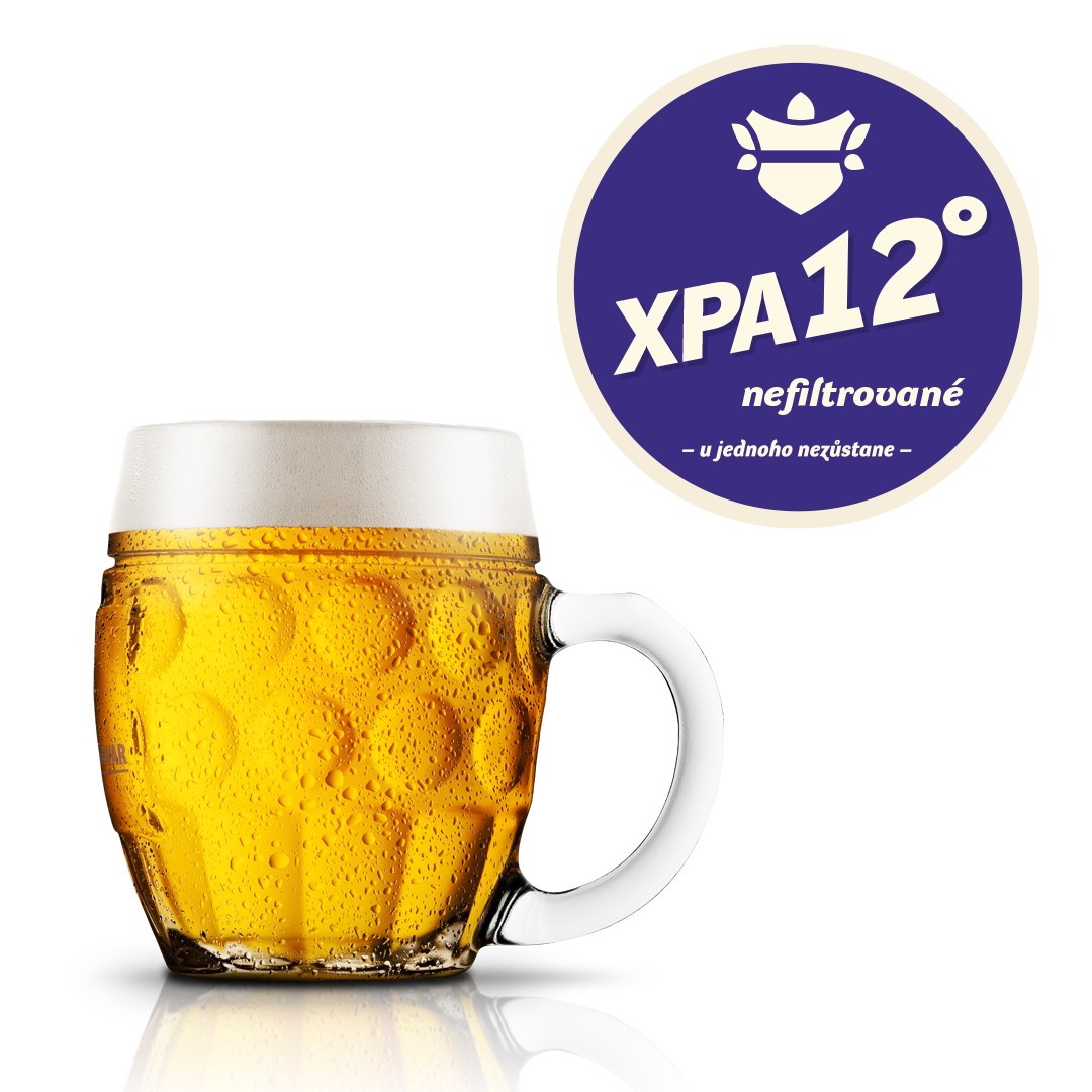 Únětické pivo XPA12° plné pivo nefiltrované