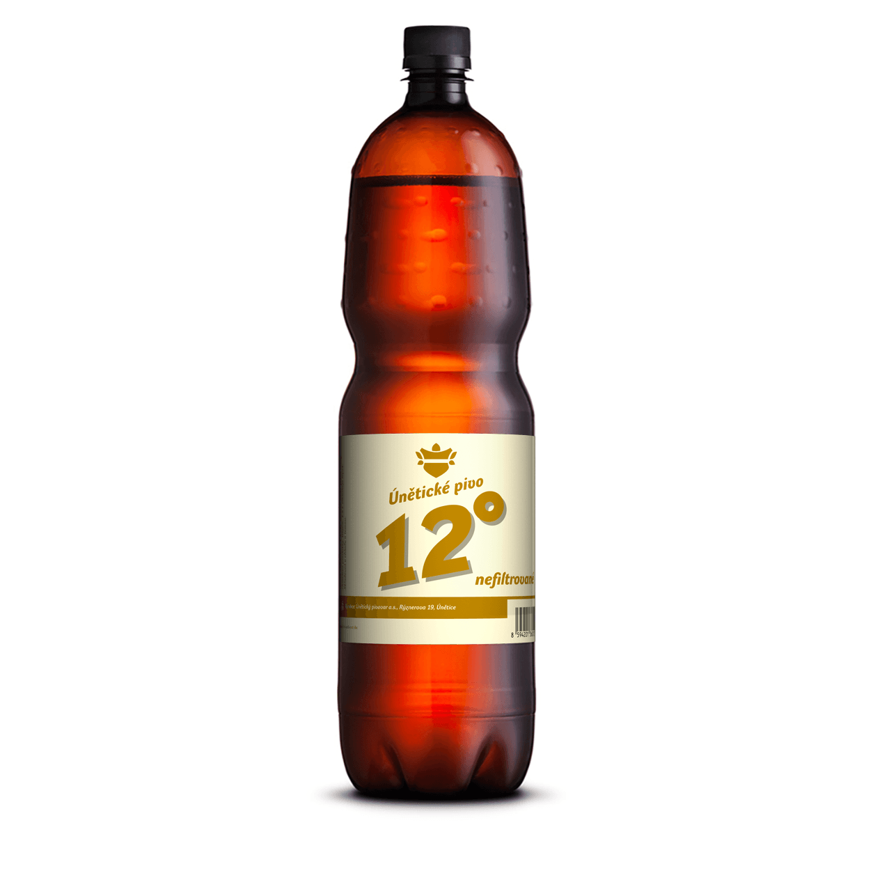 Únětické pivo 12°  1,5l PET